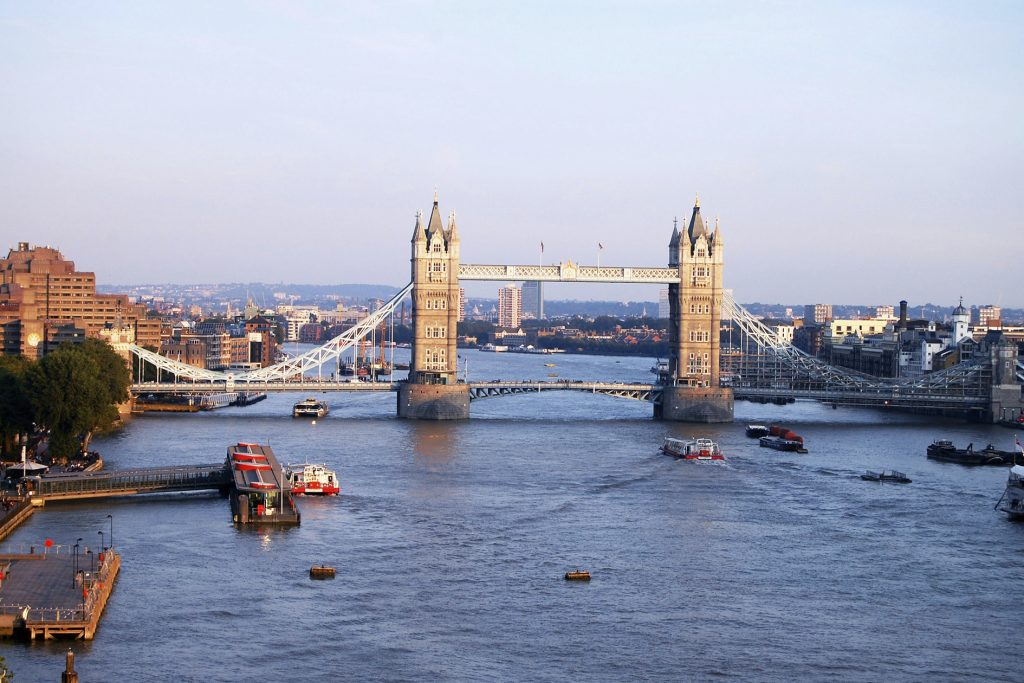 Big Ben and Westminster Bridge at sunset, London, UK